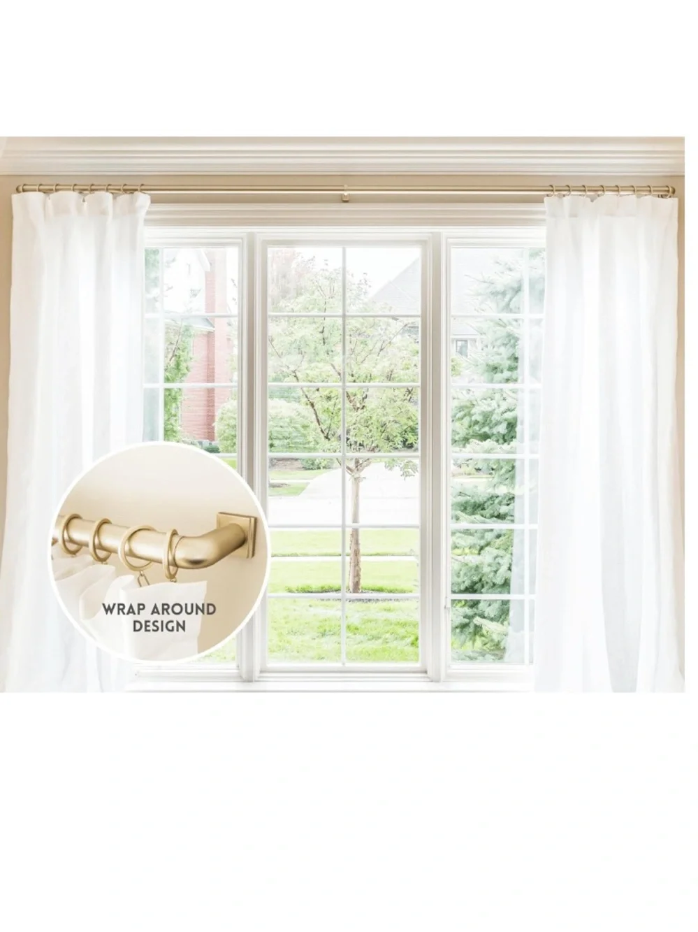 Luxury French Return Room Darkening Brackets Premium Quality Heavy Metal
